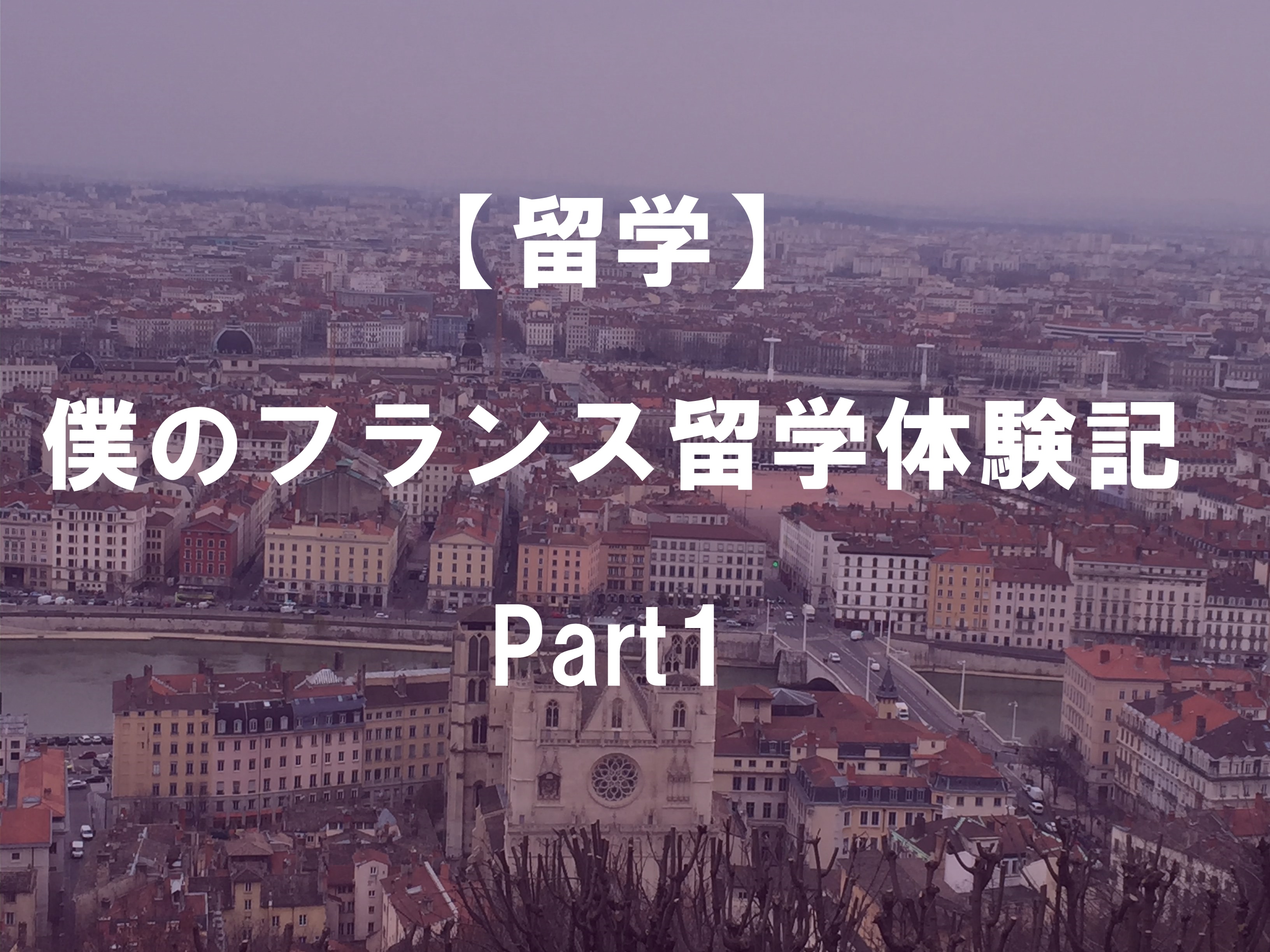 【留学】　僕のフランス留学体験記　Part1