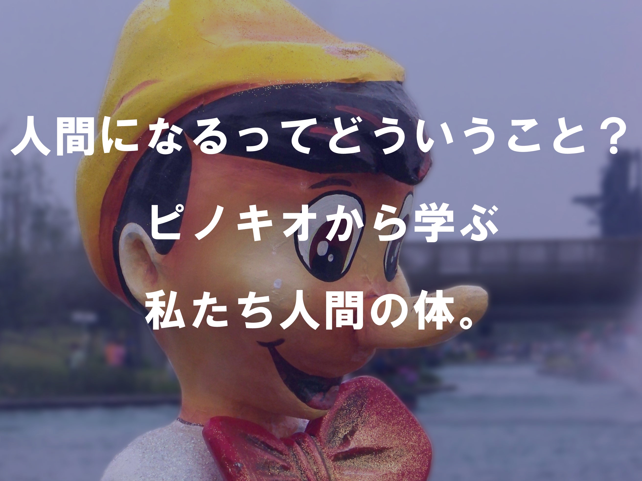 人間になるってどういうこと？ピノキオから学ぶ、私たち人間の体。